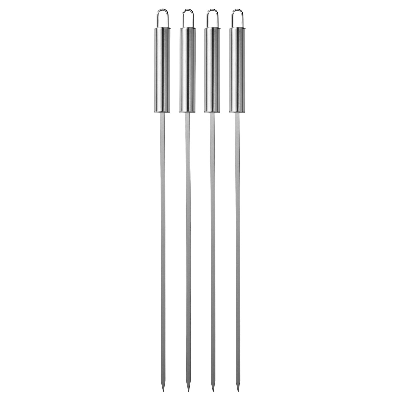 GRILLTIDER 3-piece barbecue tools set, stainless steel - IKEA