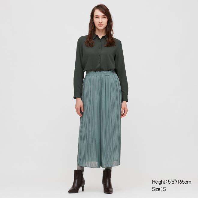 UNIQLO CHIFFON PLEATED SKIRT PANTS