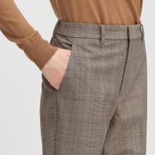WOMEN SMART 2-WAY STRETCH GLEN PLAID ANKLE-LENGTH PANTS