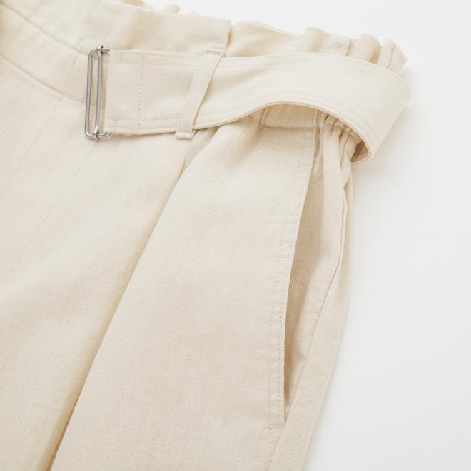 Uniqlo belted linen pants hotsell