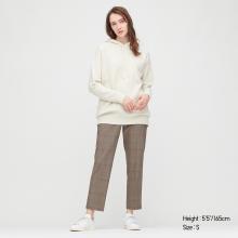 WOMEN SMART 2-WAY STRETCH GLEN PLAID ANKLE-LENGTH PANTS