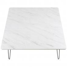 FOLDING TABLE FASTTECT MARBLE 80CM MARBLEPAPER WHITE