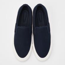 COTTON CANVAS SLIP-ON SNEAKERS