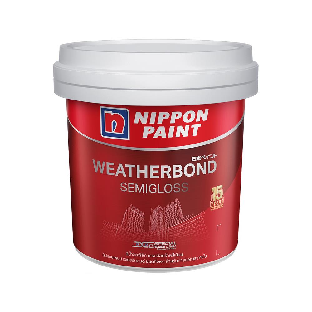 EXTERIOR PAINT NIPPON PAINT WEATHERBOND BASE A SEMI GLOSS 2.5GAL