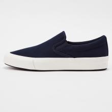 COTTON CANVAS SLIP-ON SNEAKERS