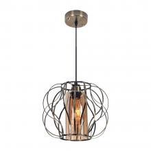 PENDANT LAMP CST 6001-1AB GOLD/AMBER/1LIGHT