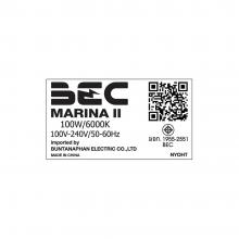 LED HIGH-BAY LIGHT BEC MARINA II 100W DAYLIGHT BLACK