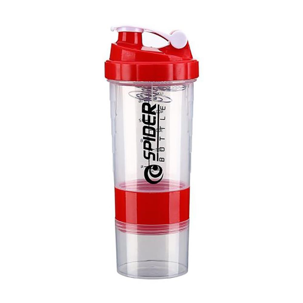 WHEY PROTEIN SHAKER SPIDER RED