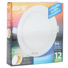 LED PANEL DOWNLIGHT EVE COLOR CHANGE 3IN1 540699 12W (COOLWHITE/DAYLIGHT/WARMWHITE)