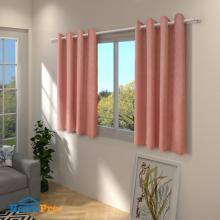 CURTAIN EYELET HOME LIVING STYLE ZOOMA 140X160CM PINK