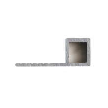 ALUMINUM TRIM TARA 9MM 2M GLOSSY SILVER SQUARE