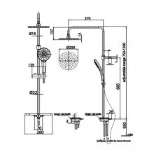 SHOWER COLUMN SET COTTO CT6211
