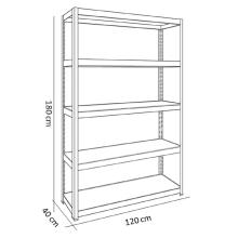 5-TIER SHELVING UNIT FURDINI MAJOR MRP-005W12-5T BLACK