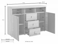 TRENDMANUFAKTUR Sideboard, Breite 132 Cm, In Verschiedenen Farben Online Kaufen
