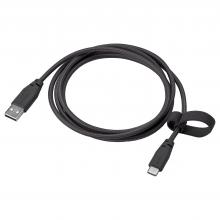 LILLHULT USB-A to USB-C, dark grey, 1.5 m - IKEA