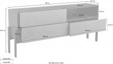 Places Of Style Sideboard Ã‚Â»OmahaÃ‚Â«, Sideboard Mit Push To OpenBeschlag Online Kaufen