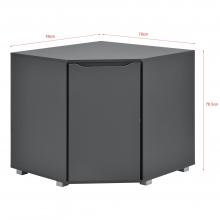 En.casa Eckschrank Ã‚Â»HÃƒÂ¤lleforsÃ‚Â« Eckkommode BÃƒÂ¼roschrank 76,5 X 78 X 78 Cm Dunkelgrau Online Kaufen