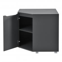 En.casa Eckschrank Ã‚Â»HÃƒÂ¤lleforsÃ‚Â« Eckkommode BÃƒÂ¼roschrank 76,5 X 78 X 78 Cm Dunkelgrau Online Kaufen