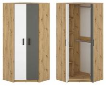 Feldmann-Wohnen Eckkleiderschrank Ã‚Â»FiniÃ‚Â« B/T/H: 82 Cm / 82 Cm / 191 Cm Online Kaufen