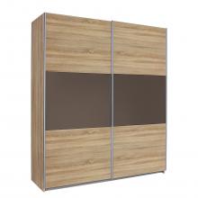 Dynamic24 SchwebetÃƒÂ¼renschrank Kleiderschrank SchiebetÃƒÂ¼ren Eiche Sonoma Dekor Schrank Braun Online Kaufen