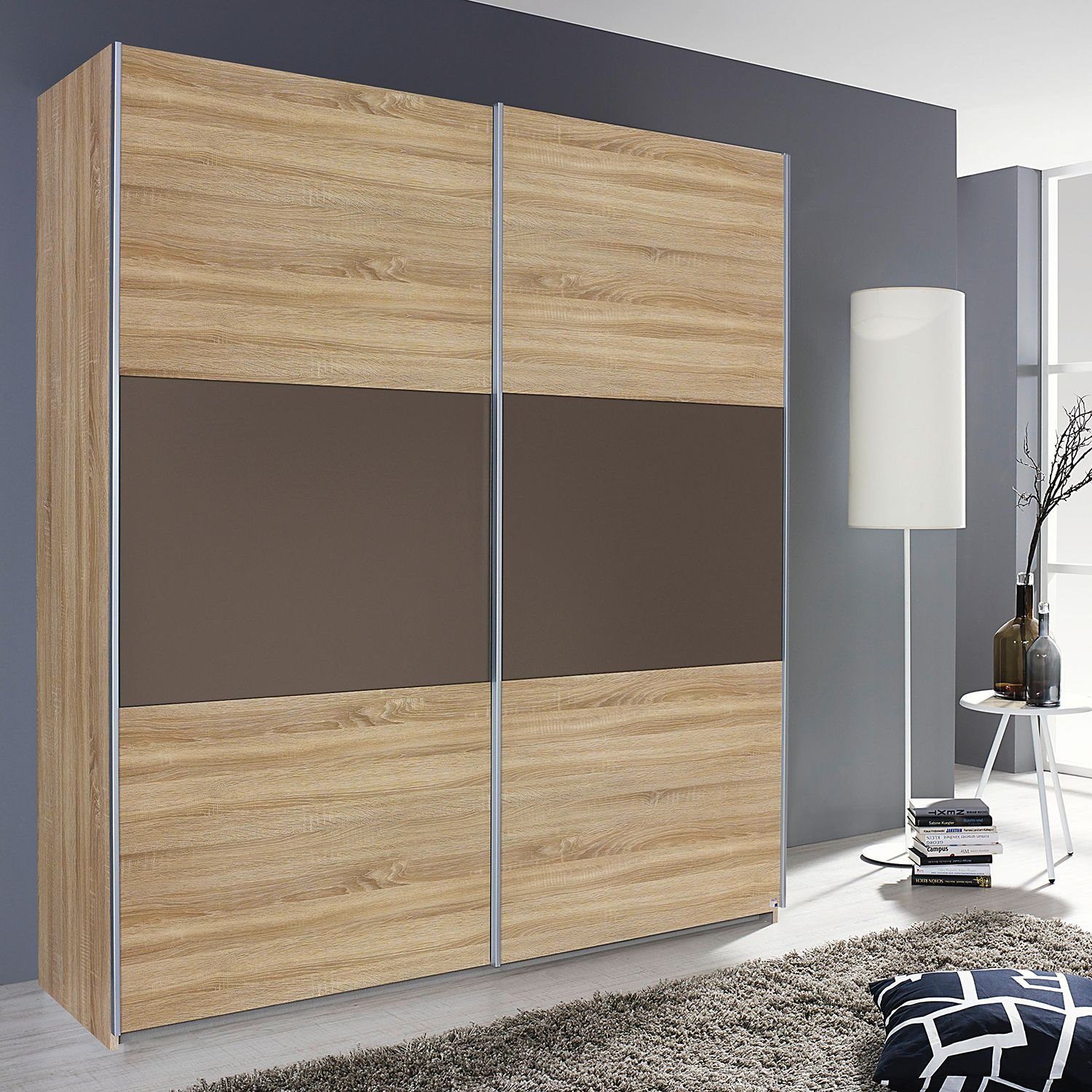 S071Y0A9P2 Dynamic24 SchwebetÃƒÂ¼renschrank Kleiderschrank SchiebetÃƒÂ¼ren Eiche Sonoma Dekor Schrank Braun Online Kaufen Wardrobes dynamic24 khmer in phnom penh cambodia